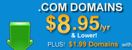 Cheap .COM domains