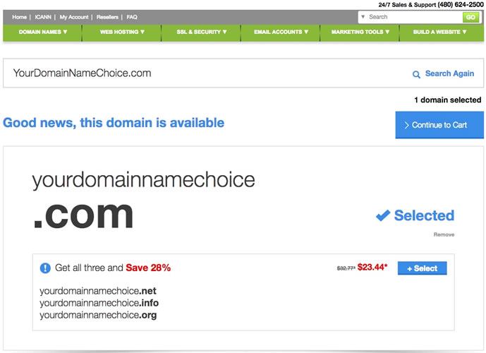available domain name