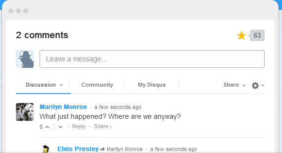 Disqus example